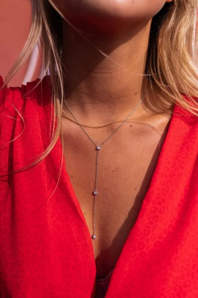 Easy Clothes Silvery Rejou Necklace Silvery Jewelry and Accessories Necklaces