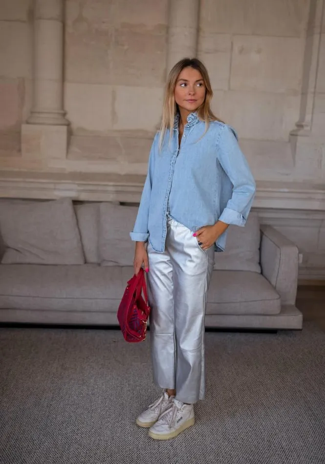 Easy Clothes Silvery Victoire Pants Women039s Clothing Pants and Jeans
