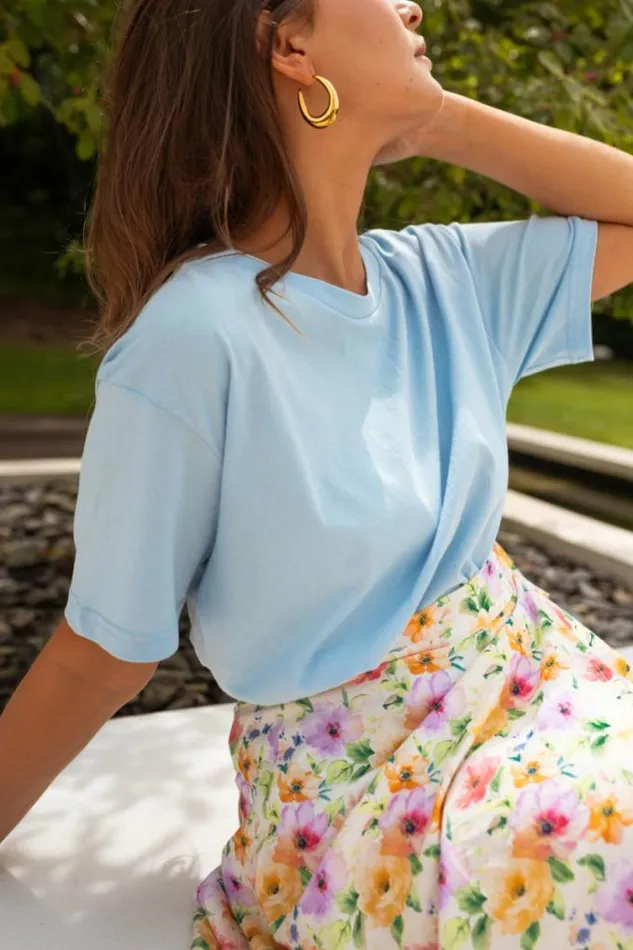 Easy Clothes Sky Blue Nilo TShirt Women039s Clothing Tshirts Easy Clothes Sky Blue Nilo TShirt Women039s Clothing Tshirts