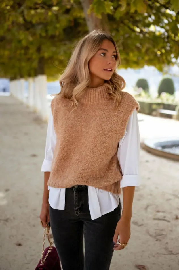 Easy Clothes Sleeveless Grenoble Sweater Women039s Clothing Sweaters