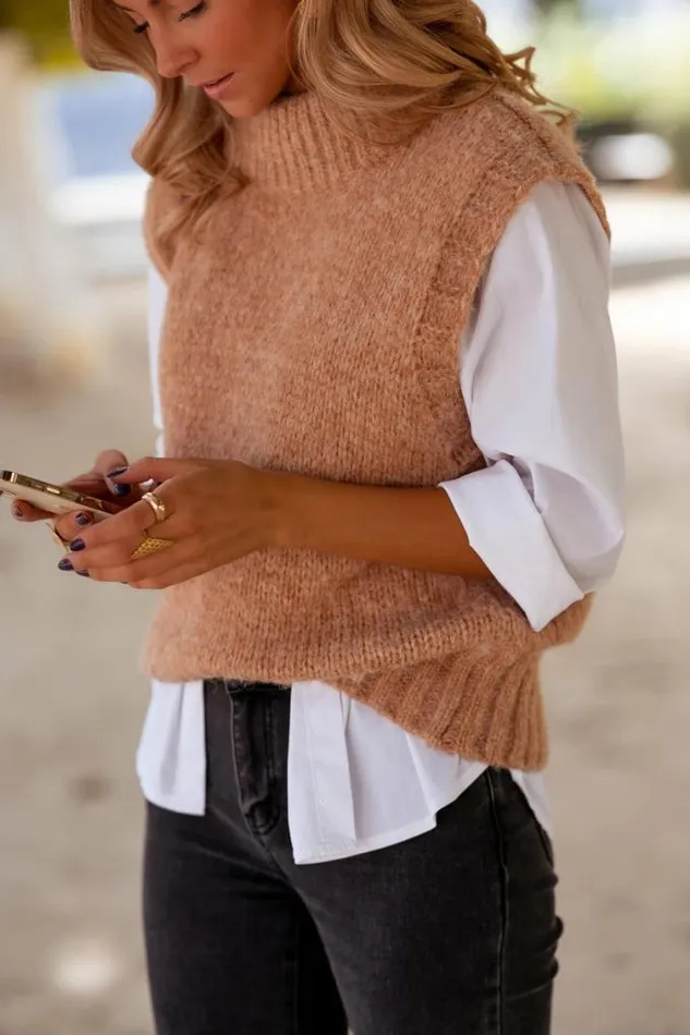 Easy Clothes Sleeveless Grenoble Sweater Women039s Clothing Sweaters