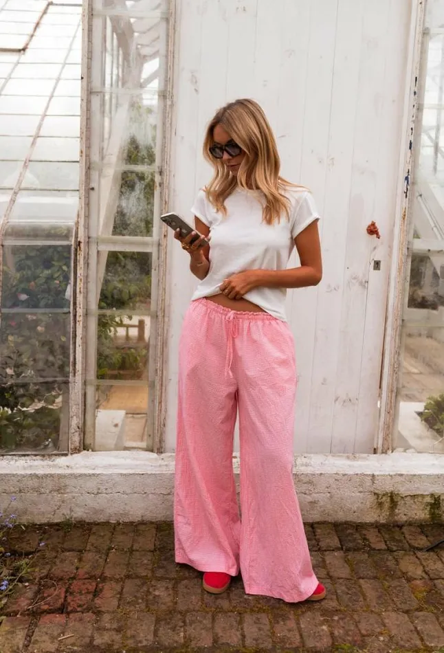 Easy Clothes Striped Talya Pants Women039s Clothing Pants and Jeans