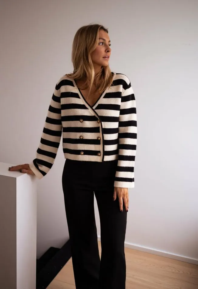 Easy Clothes Striped Tyler Cardigan Women039s Clothing Cardigans