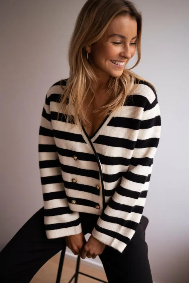 Easy Clothes Striped Tyler Cardigan Women039s Clothing Cardigans