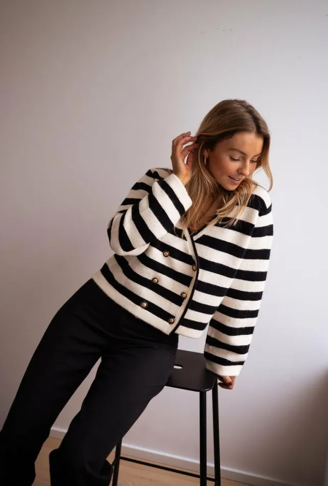 Easy Clothes Striped Tyler Cardigan Women039s Clothing Cardigans