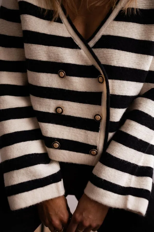 Easy Clothes Striped Tyler Cardigan Women039s Clothing Cardigans