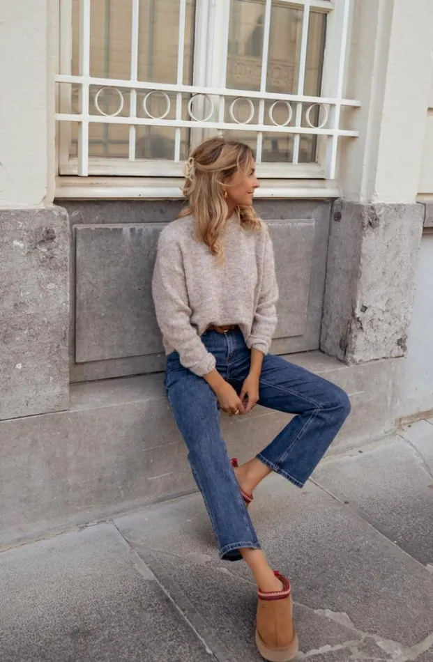Easy Clothes Taupe Lille Sweater Women039s Clothing Sweaters