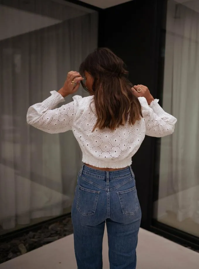 Easy Clothes White Jana Embroidered Blouse Women039s Clothing Tops Easy Clothes White Jana Embroidered Blouse Women039s Clothing Tops
