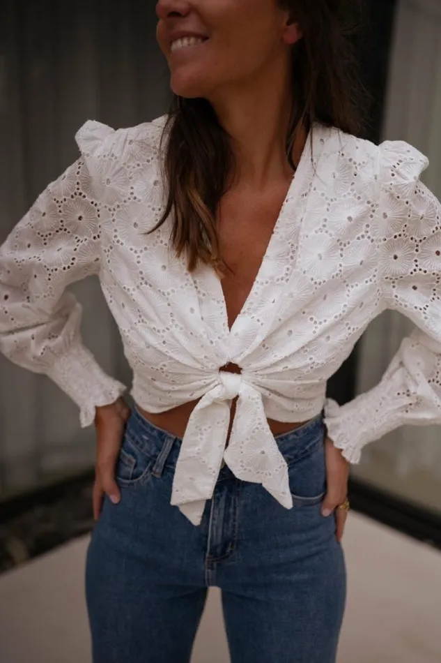 Easy Clothes White Jana Embroidered Blouse Women039s Clothing Tops Easy Clothes White Jana Embroidered Blouse Women039s Clothing Tops
