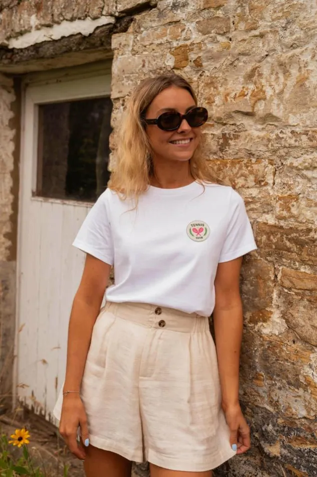 Easy Clothes White Tennis Club TShirt Women039s Clothing Tshirts Easy Clothes White Tennis Club TShirt Women039s Clothing Tshirts