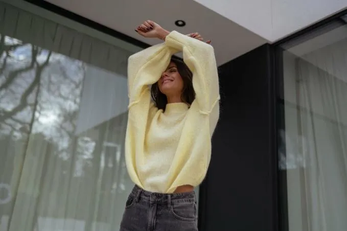 Easy Clothes Yellow Eden Sweater Women039s Clothing Sweaters