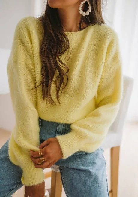 Easy Clothes Yellow Francesca Sweater Yellow Women039s Clothing Sweaters Easy Clothes Yellow Francesca Sweater Yellow Women039s Clothing Sweaters