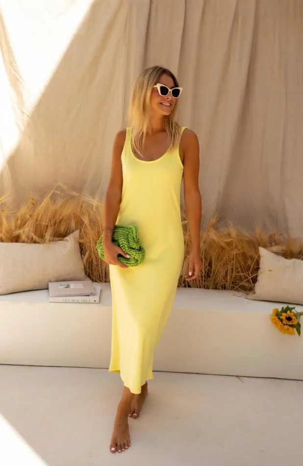 Easy Clothes Yellow Lise Dress Women039s Clothing Dresses