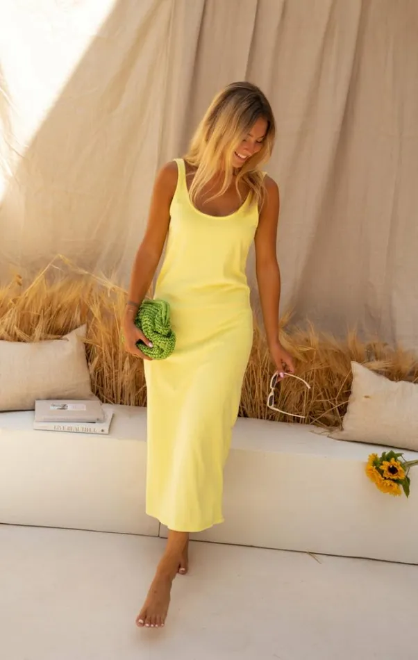 Easy Clothes Yellow Lise Dress Women039s Clothing Dresses