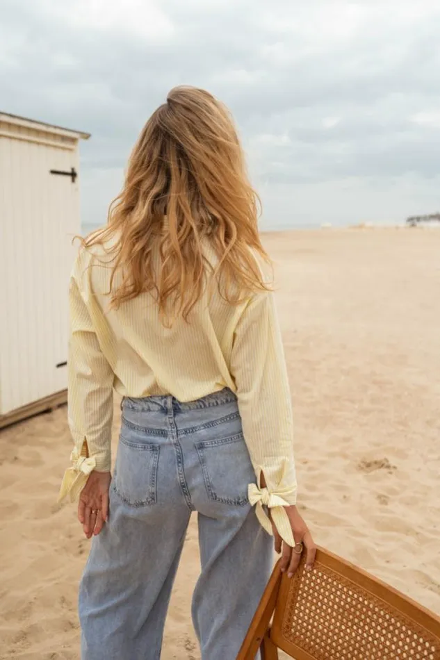 Easy Clothes Yellow Striped Dana Shirt Women039s Clothing Shirts Easy Clothes Yellow Striped Dana Shirt Women039s Clothing Shirts