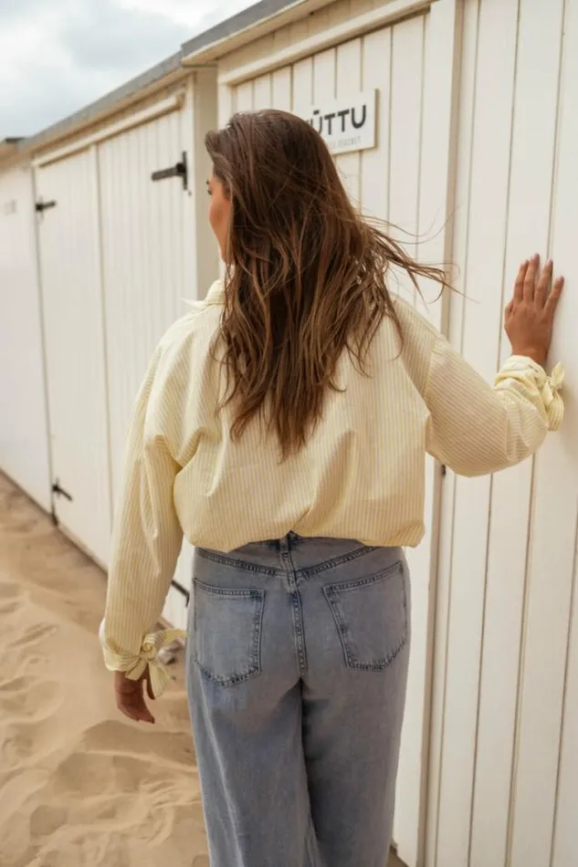 Easy Clothes Yellow Striped Dana Shirt Women039s Clothing Shirts Easy Clothes Yellow Striped Dana Shirt Women039s Clothing Shirts