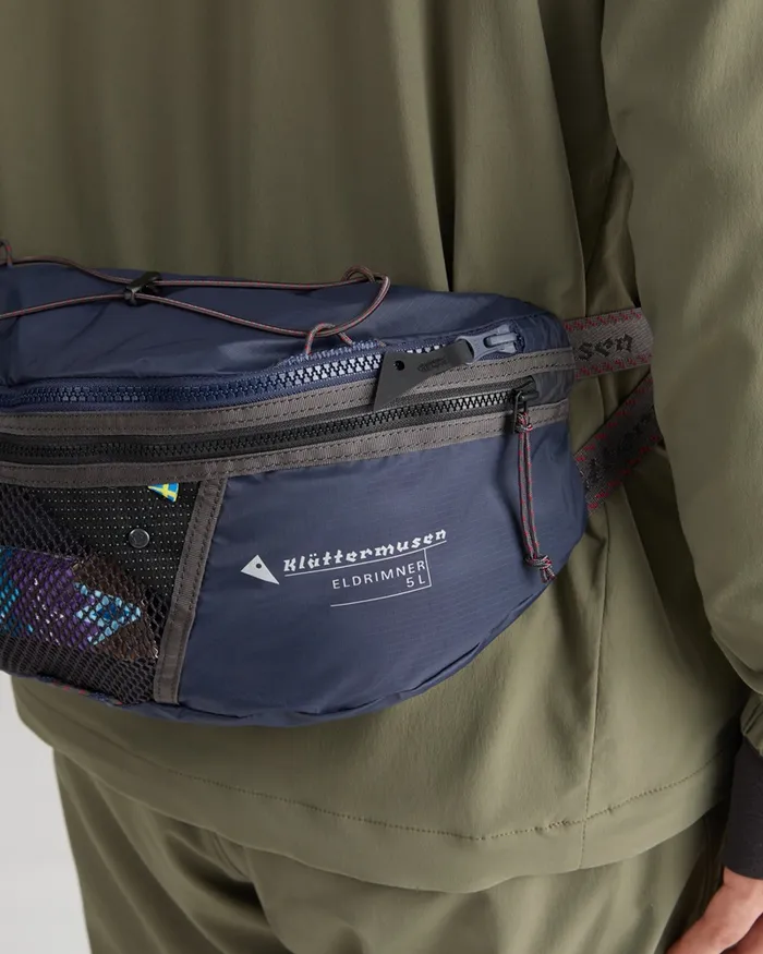 Eldrimner 5L Lumbarpack Indigo Blue MenWomen Klttermusen Summit Backpacks 215l