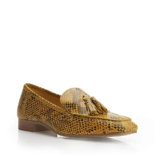 Elmo Yellow Snake Print Leather Women Moda In Pelle Casual Shoes And Trainers Elmo Yellow Snake Print Leather Women Moda In Pelle Casual Shoes And Trainers