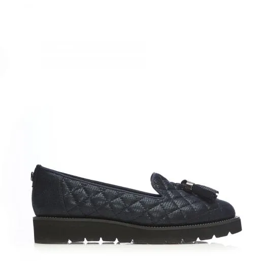 Emmerson Navy Porvair Women Moda In Pelle Casual Shoes And Trainers