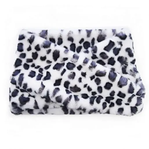 Eva Snood Grey 8211 Leopard Faux Fur Women Moda In Pelle Scarves Eva Snood Grey 8211 Leopard Faux Fur Women Moda In Pelle Scarves