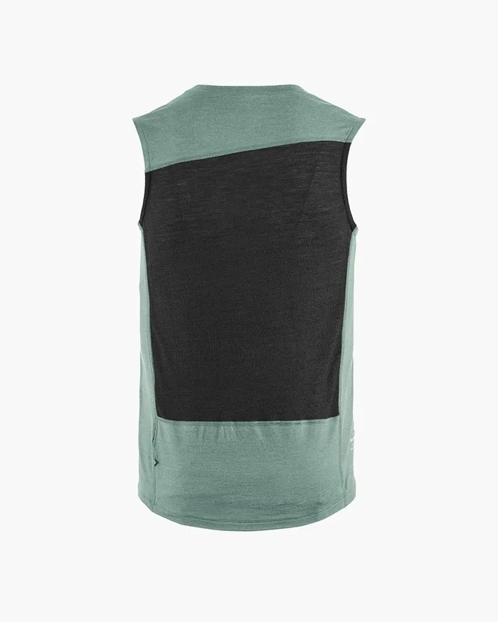 Fafne Activity Base Layer Tank Top Faded Green Men Klttermusen Base Layers