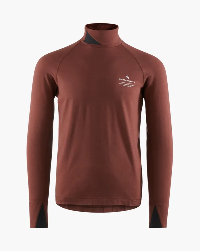 Fafne Activity Baselayer Turtleneck Merlot Men Klttermusen Base Layers