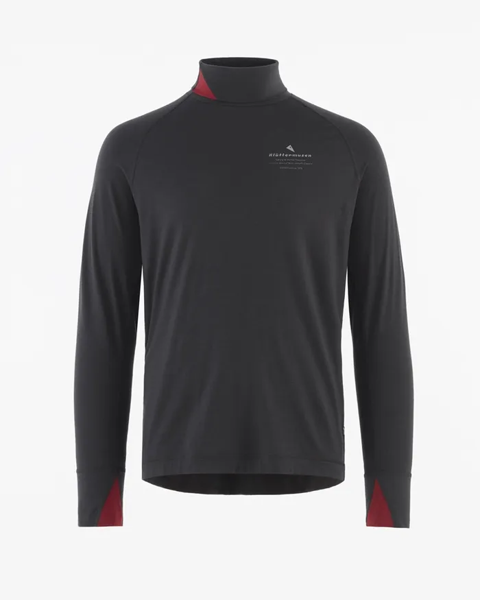 Fafne Activity Baselayer Turtleneck Raven Men Klttermusen Base Layers