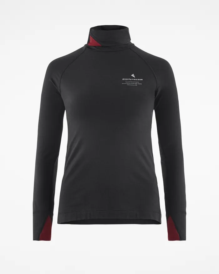Fafne Activity Baselayer Turtleneck Raven Women Klttermusen Base Layers