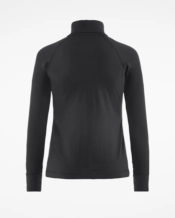 Fafne Activity Baselayer Turtleneck Raven Women Klttermusen Base Layers