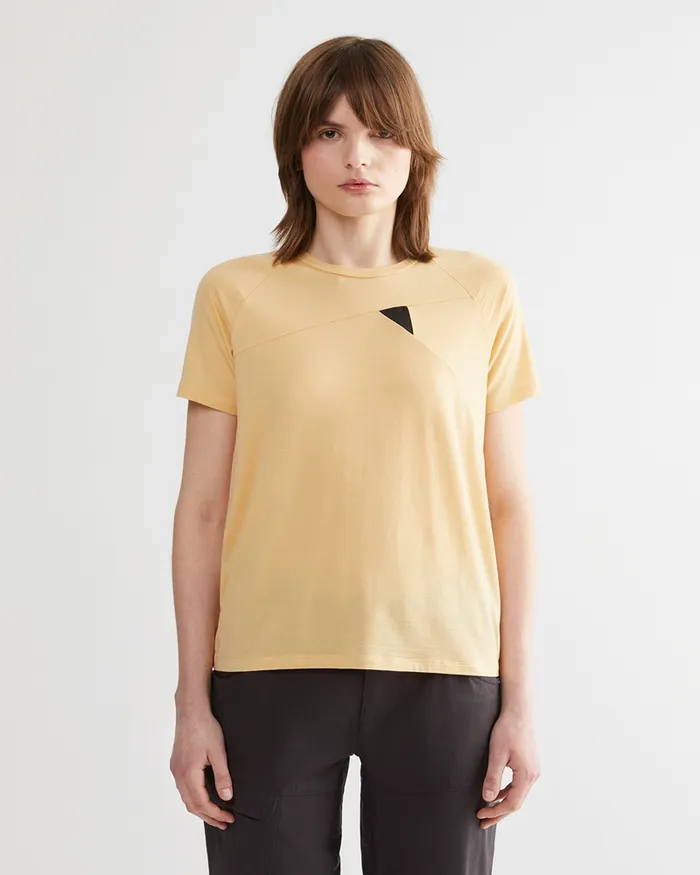 Fafne Tencel SS Tee Chaya Sand Women Klttermusen TShirts