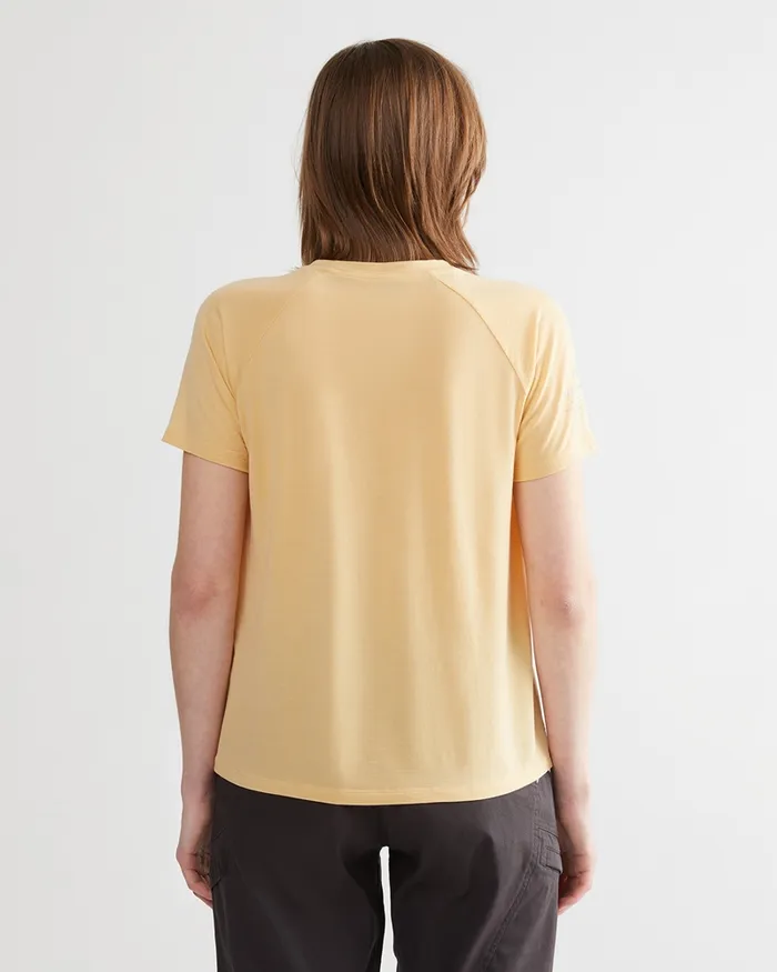 Fafne Tencel SS Tee Chaya Sand Women Klttermusen TShirts