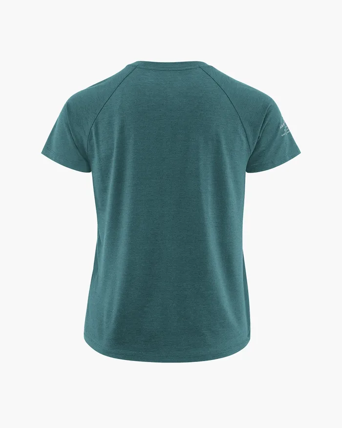 Fafne Tencel SS Tee Dark Deep Sea Women Klttermusen Base Layers
