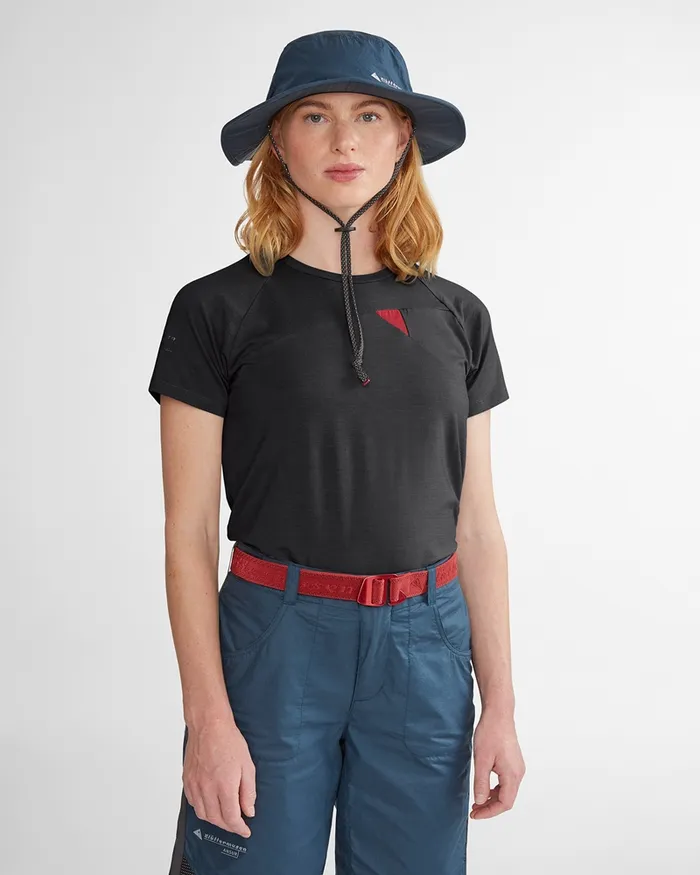 Fafne Tencel SS Tee Dark Deep Sea Women Klttermusen Base Layers