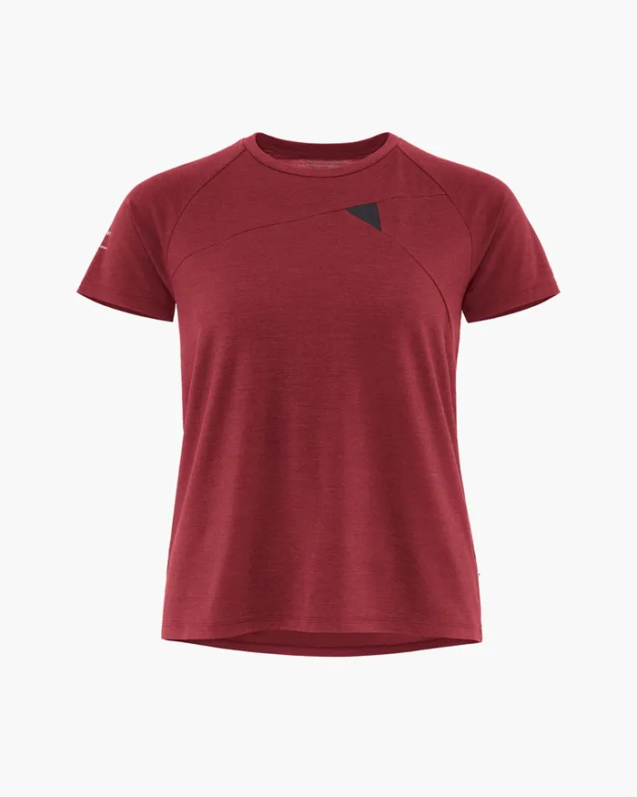 Fafne Tencel SS Tee Dark Russet Women Klttermusen TShirts