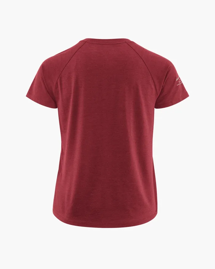 Fafne Tencel SS Tee Dark Russet Women Klttermusen TShirts