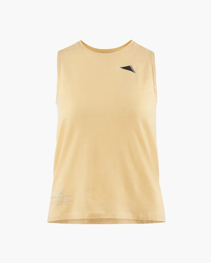 Fafne Tencel Tank Top Chaya Sand Women Klttermusen TShirts