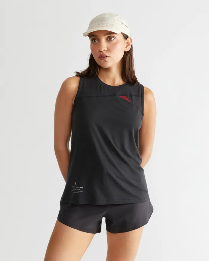 Fafne Tencel Tank Top Chaya Sand Women Klttermusen TShirts