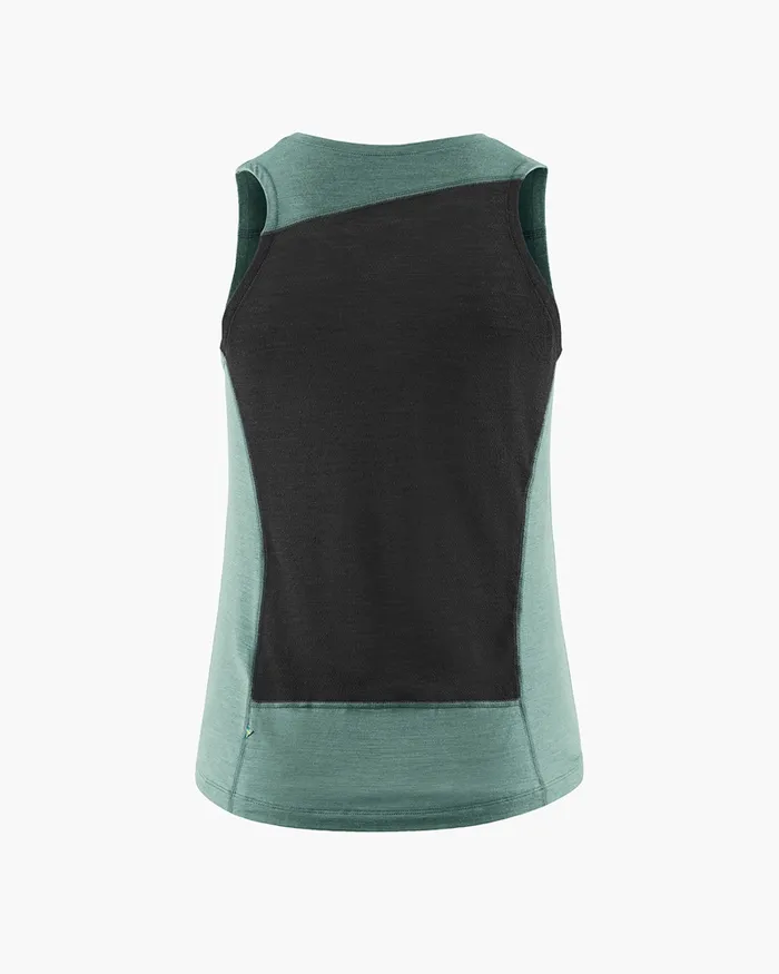 Fafne Tencel Tank Top Faded Green Women Klttermusen TShirts