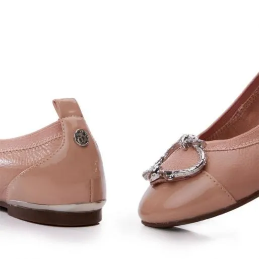 Fairy W Cameo Leather Women Moda In Pelle Flat And Ballerina Shoes