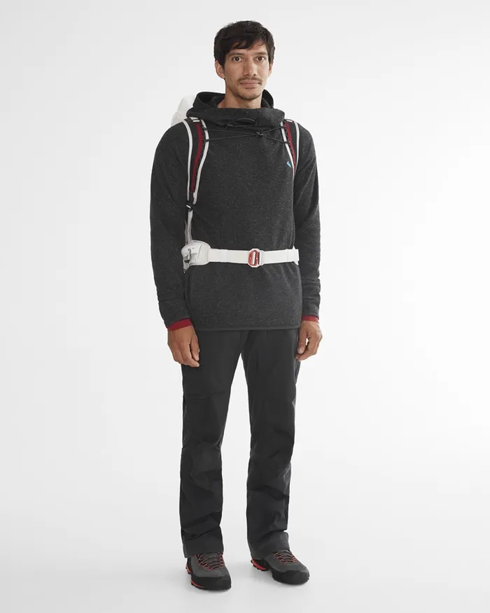 Falen Wooly Hooded Wool Sweatshirt Dove Grey Men Klttermusen Fleeces and Sweaters
