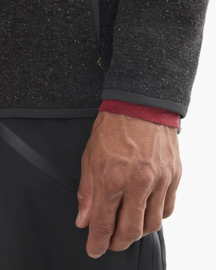 Falen Wooly Hooded Wool Sweatshirt Dove Grey Men Klttermusen Fleeces and Sweaters