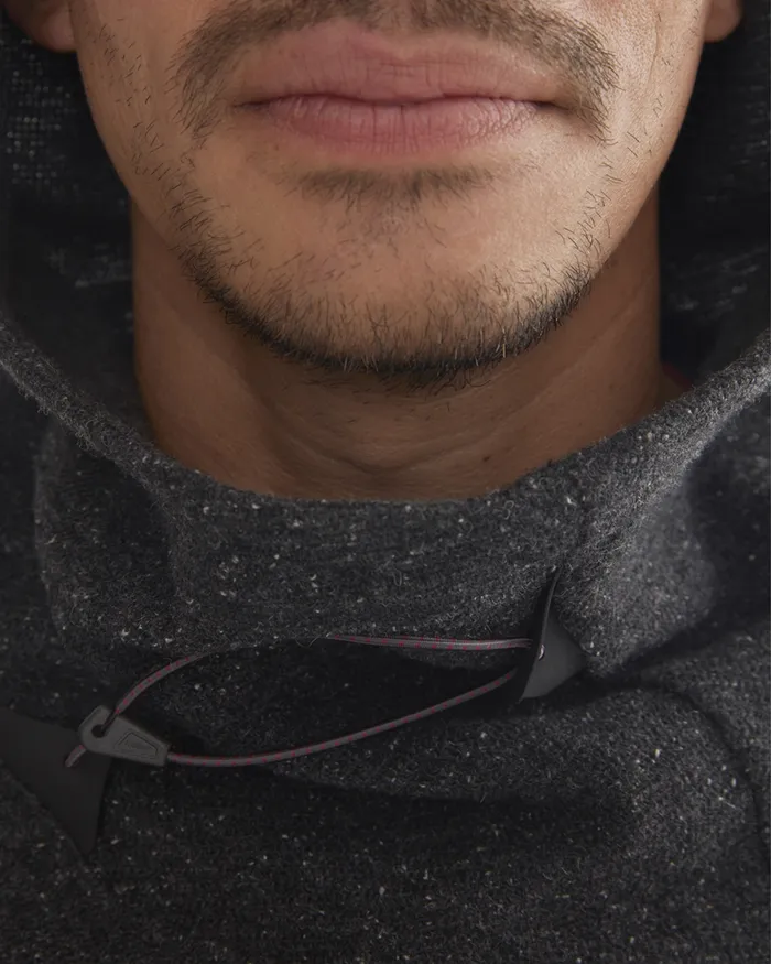 Falen Wooly Hooded Wool Sweatshirt Dove Grey Men Klttermusen Fleeces and Sweaters