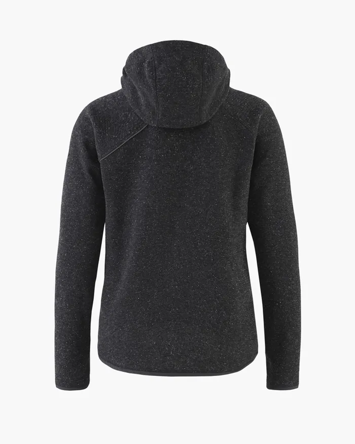 Falen Wooly Hooded Wool Sweatshirt Raven Women Klttermusen Fleeces and Sweaters