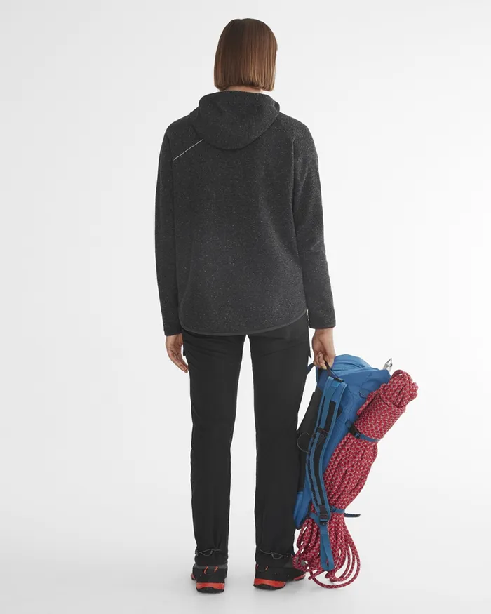 Falen Wooly Hooded Wool Sweatshirt Raven Women Klttermusen Fleeces and Sweaters