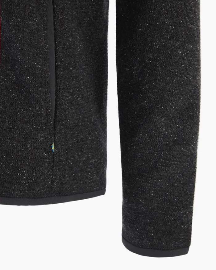 Falen Wooly Hooded Wool Sweatshirt Raven Women Klttermusen Fleeces and Sweaters