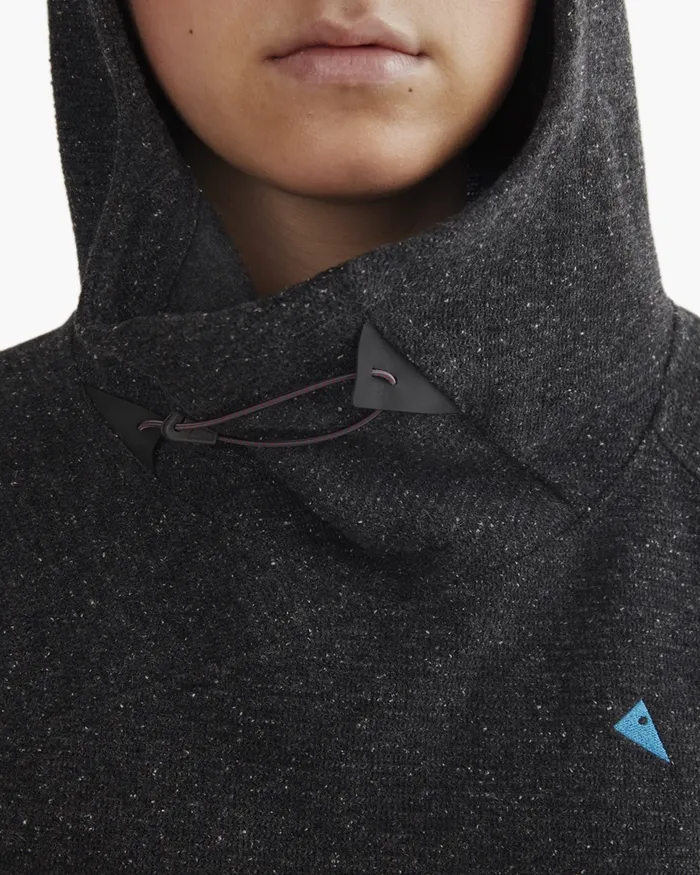 Falen Wooly Hooded Wool Sweatshirt Raven Women Klttermusen Fleeces and Sweaters