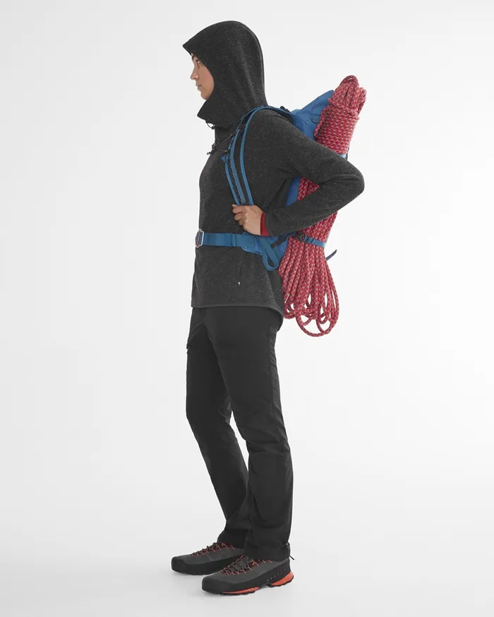 Falen Wooly Hooded Wool Sweatshirt Raven Women Klttermusen Fleeces and Sweaters