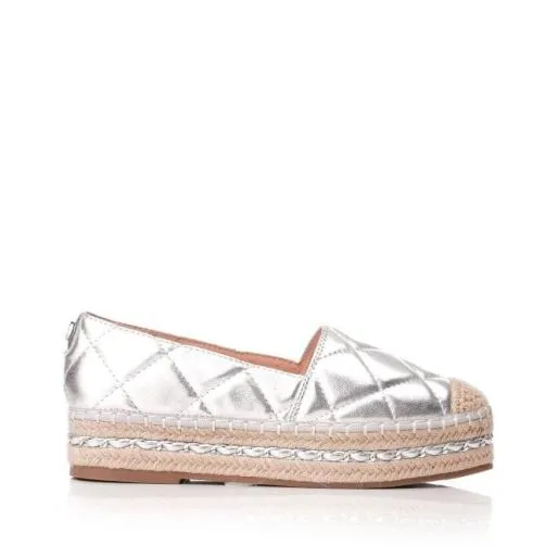 Falia Silver Porvair Women Moda In Pelle Casual Shoes And Trainers