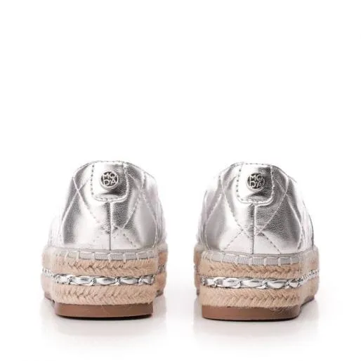 Falia Silver Porvair Women Moda In Pelle Casual Shoes And Trainers