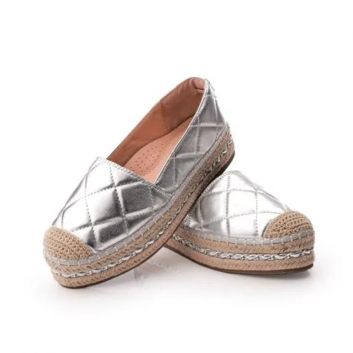 Falia Silver Porvair Women Moda In Pelle Casual Shoes And Trainers